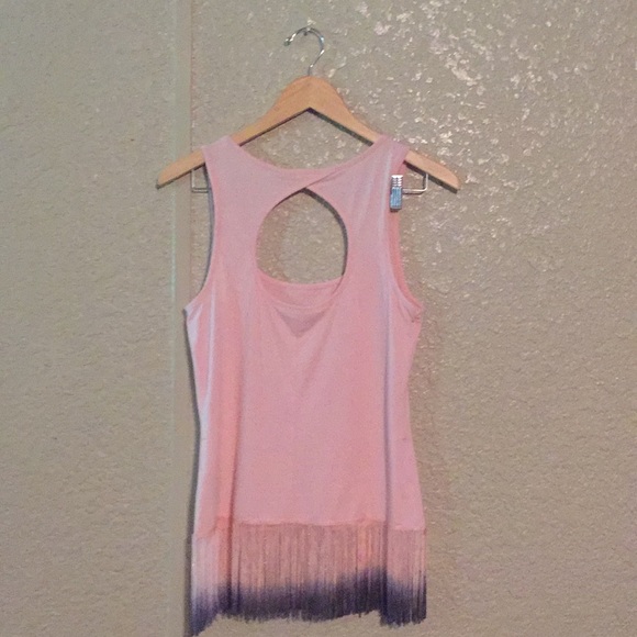 Pink & Grey | Tassle Razorback Tank - Picture 6 of 8